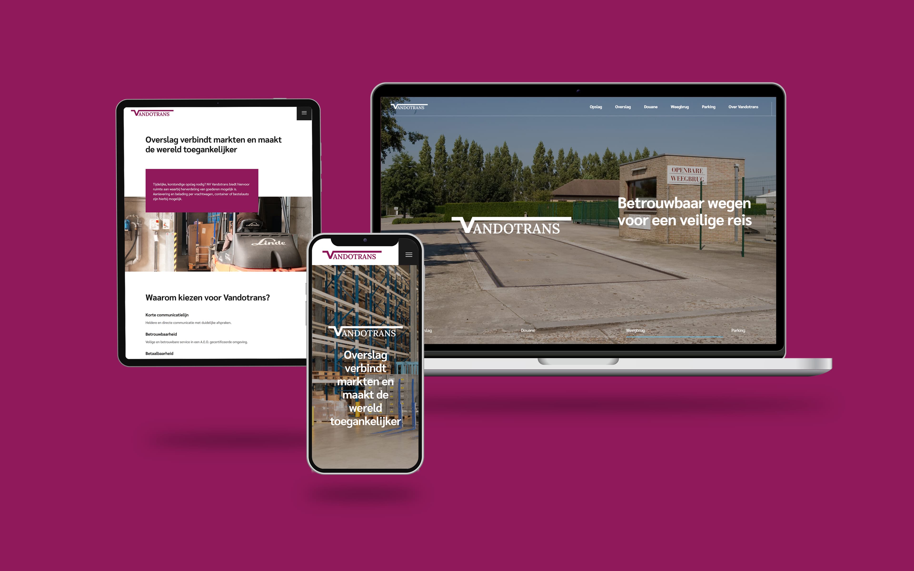 Vandotrans — Logistics company website