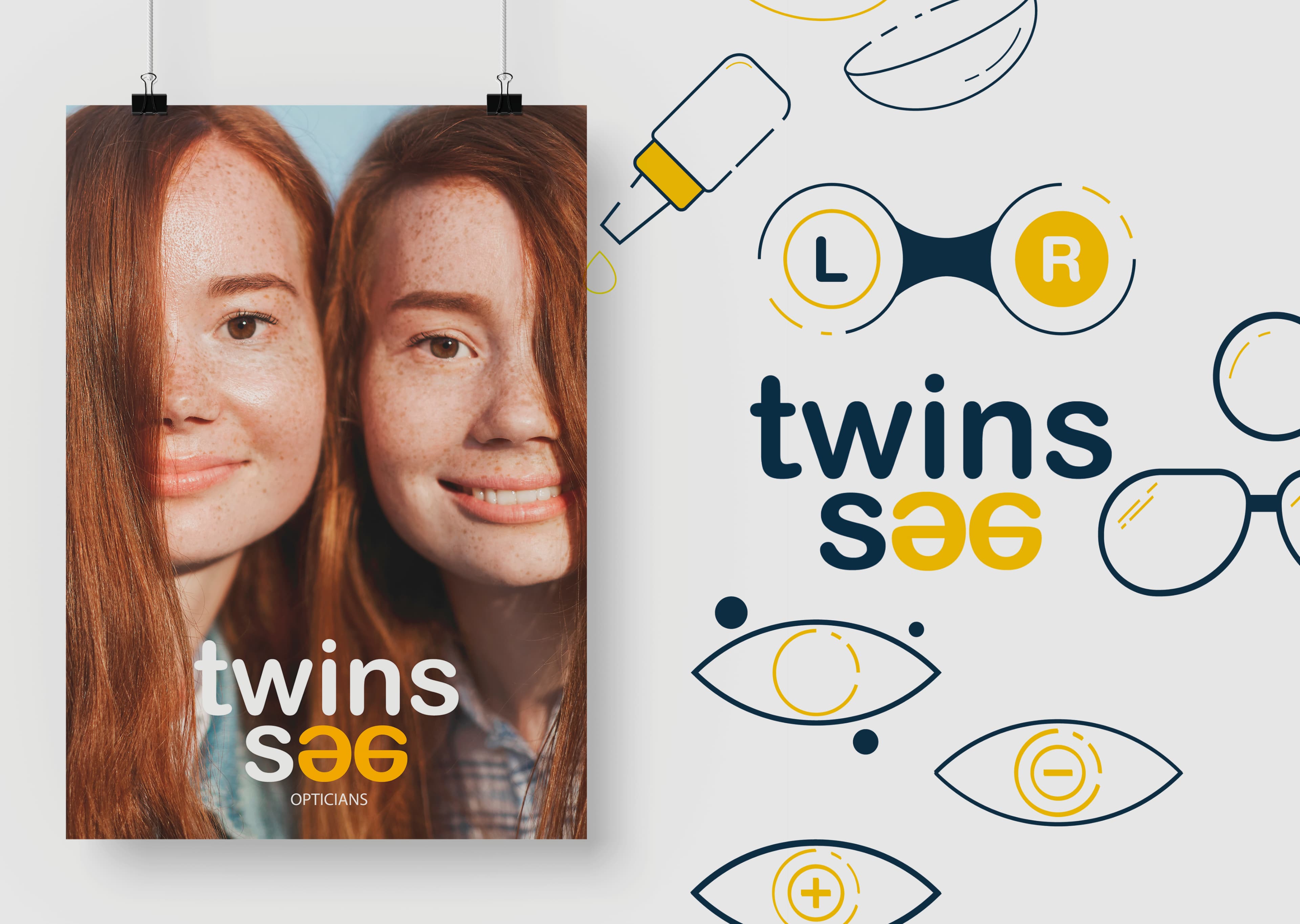 Twins See — Optician brand identity